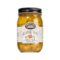 17oz jar of Brownwood Farms Jalapeño Peach Salsa